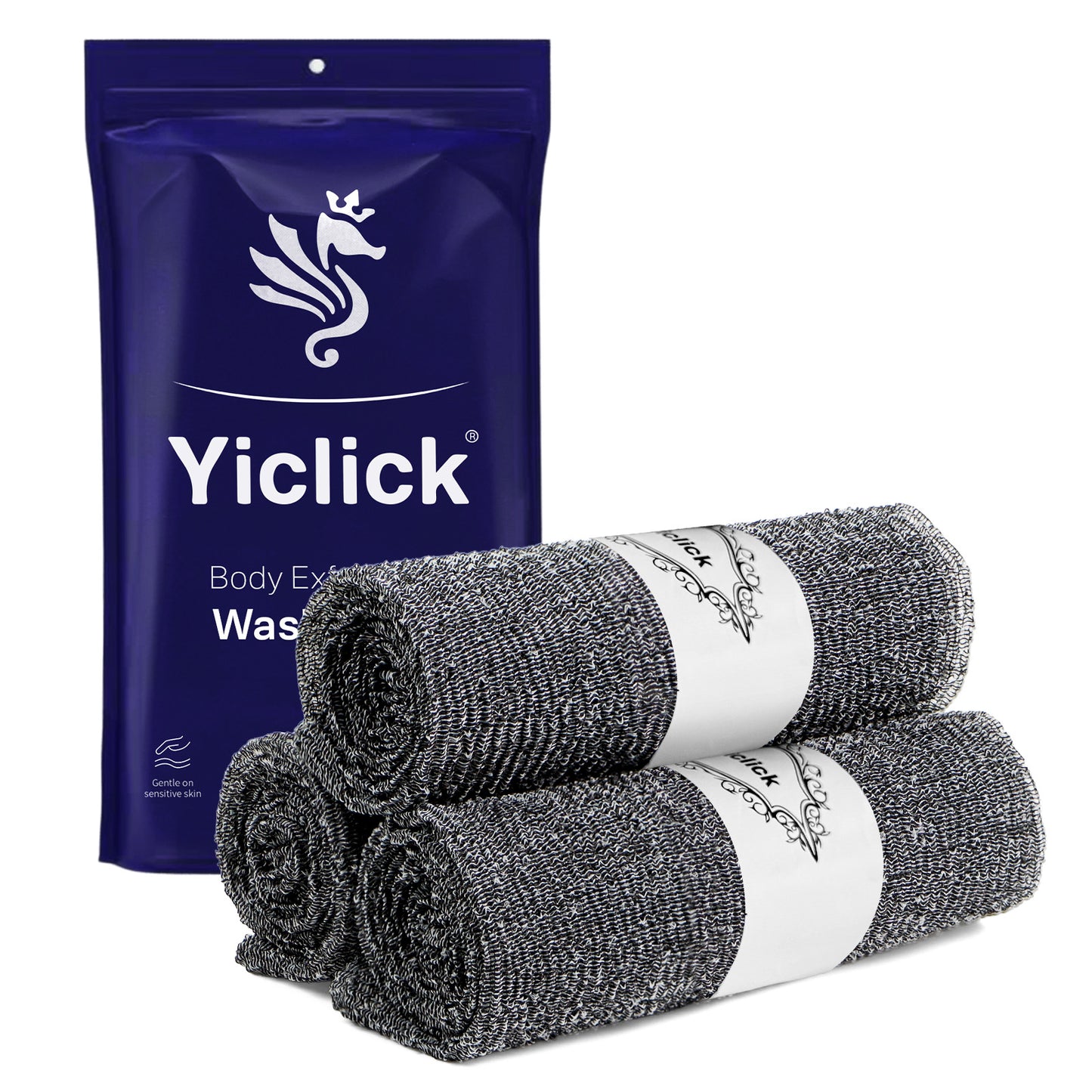 Yiclick Exfoliating Washcloth Towel 3 Packs